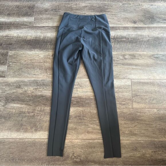 ATHLETA Stellar Tight Anthracite Grey Work Travel Size XXS Zipper Pockets Pants - Picture 8 of 12